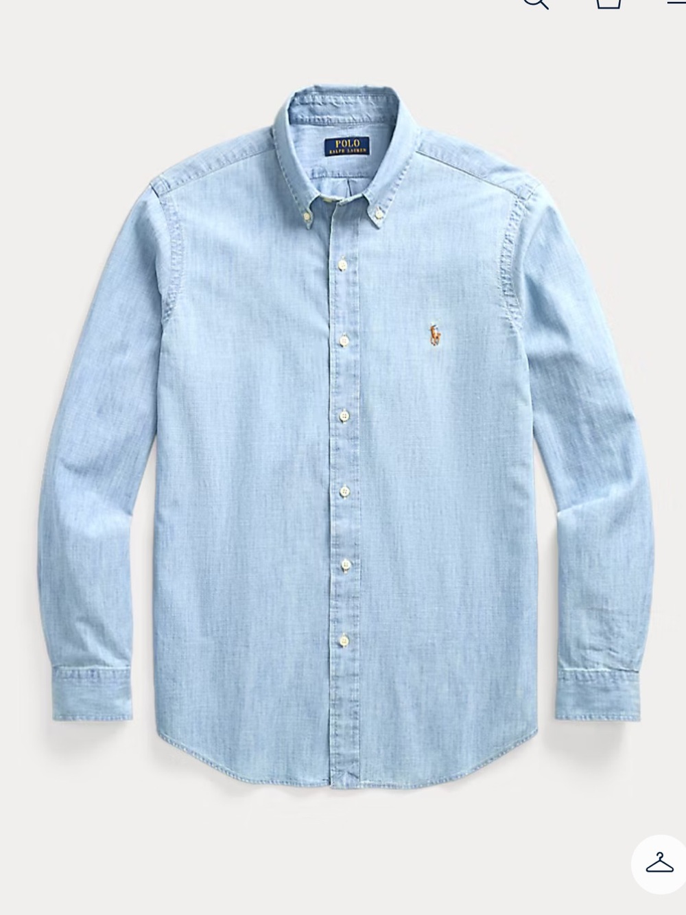 Ralph Lauren Classic Fit Indigo Chambray Shirt